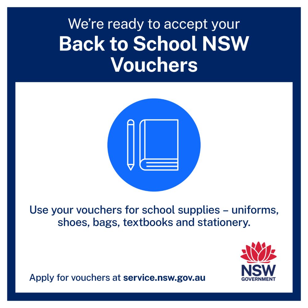 Back to School NSW Vouchers ARRAHMAN COLLEGE